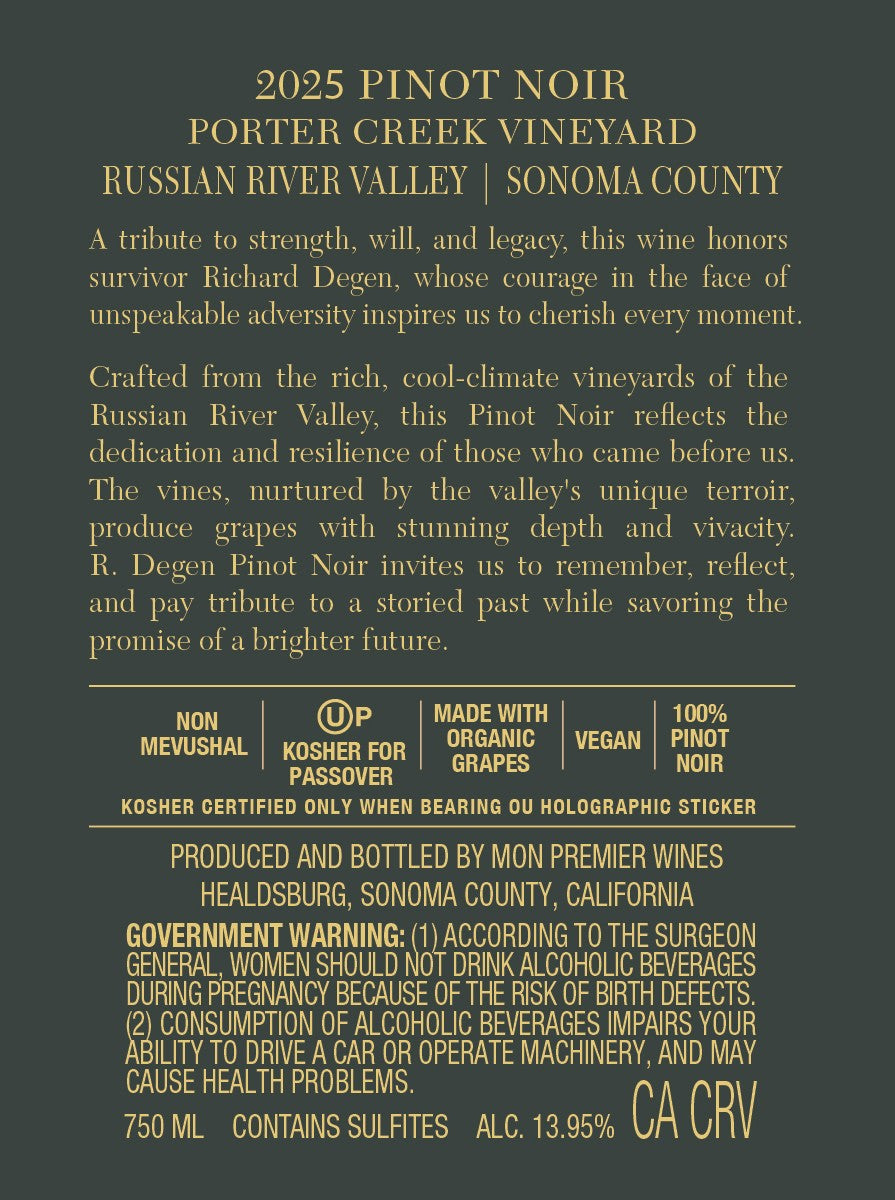 Porter Creek Pinot Noir
